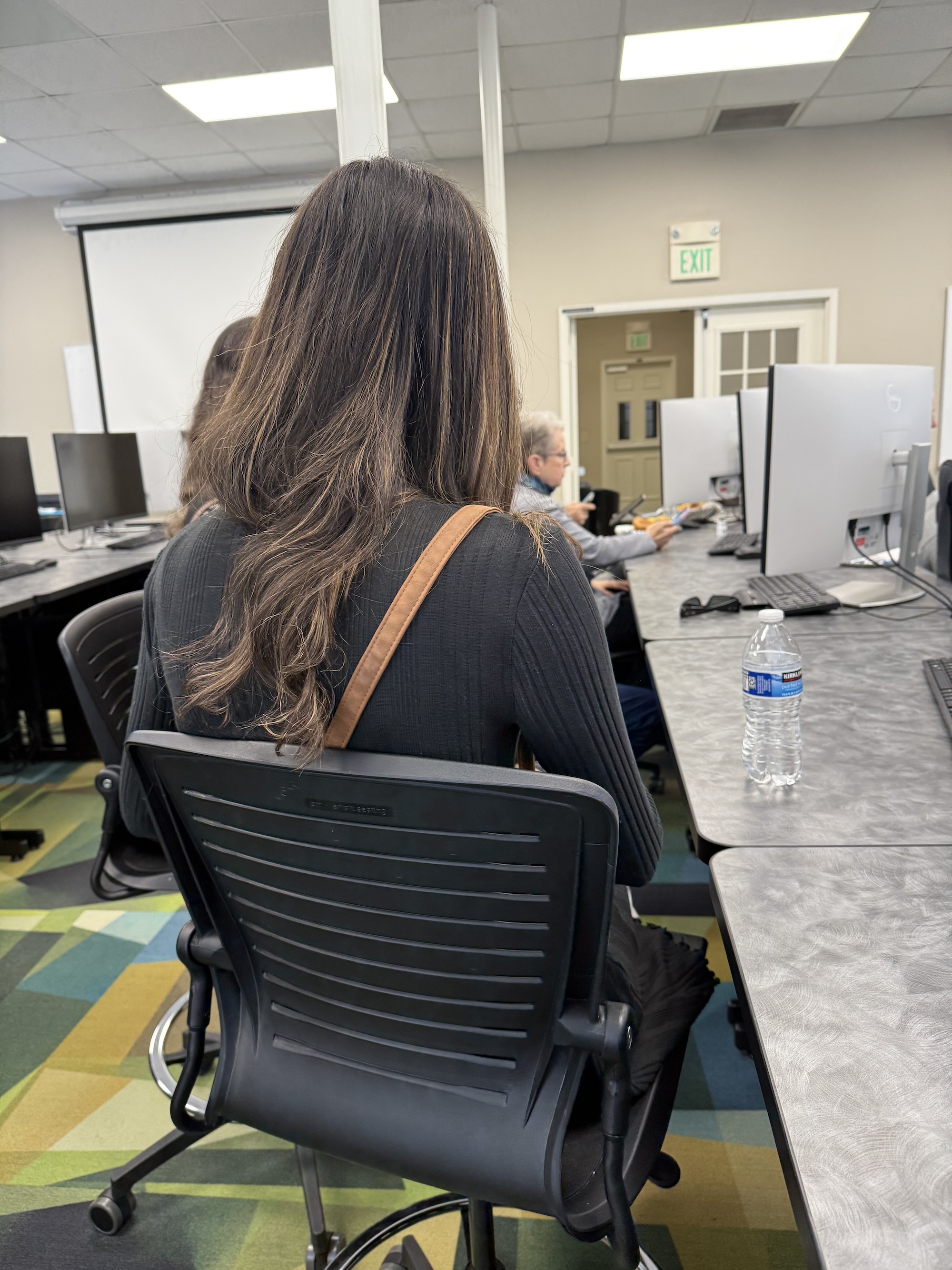 Chatting and getting to know each other.