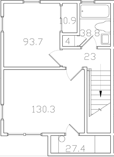 Second floor, floor plan 