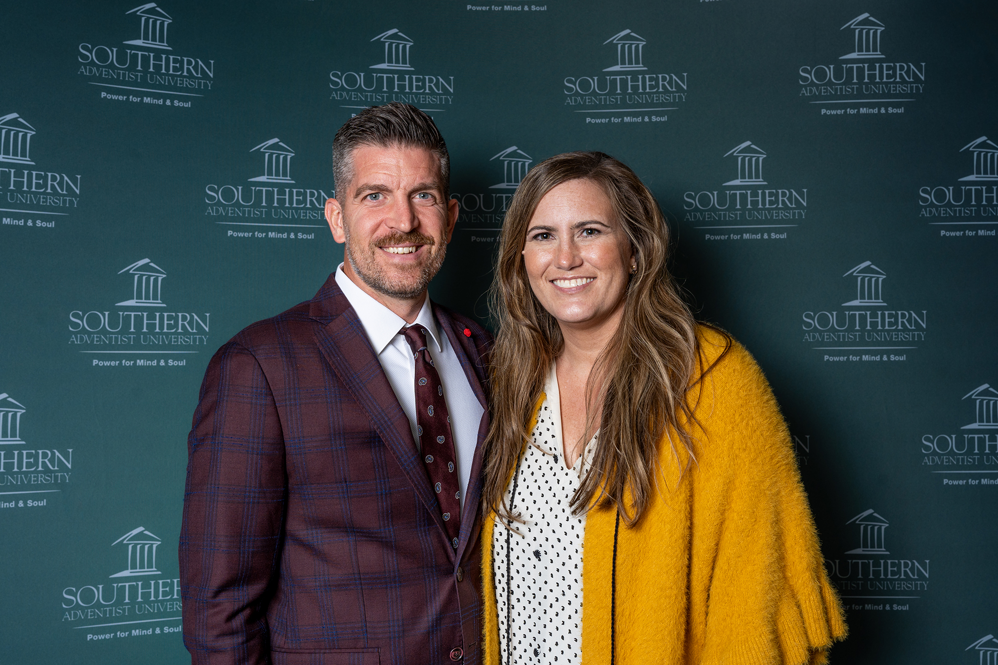 a group of two people