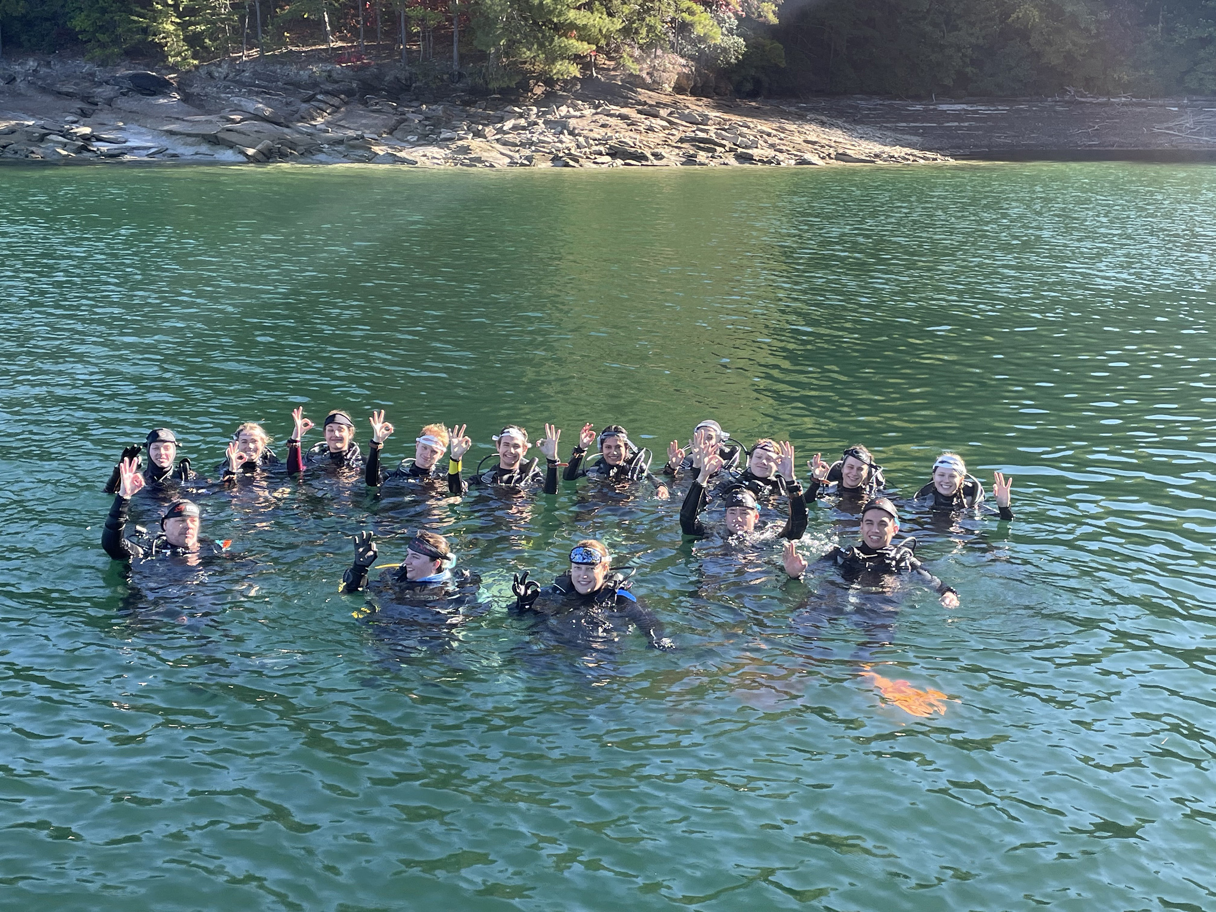 Southern Adventist University scuba students