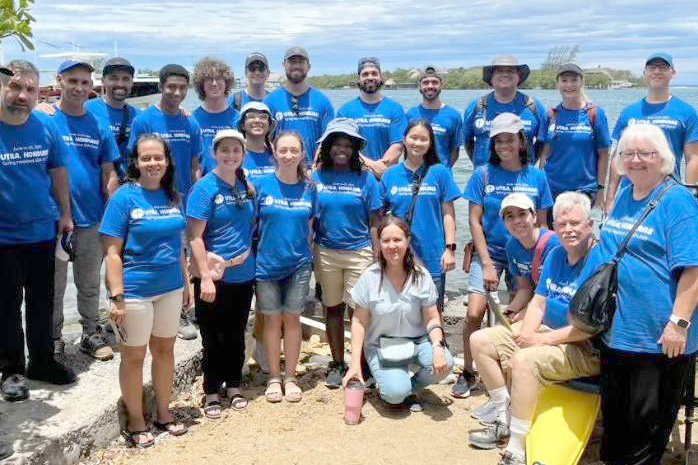 a group of mission volunteers