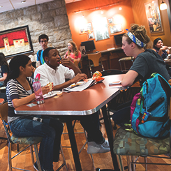 Students hang out at KR's place